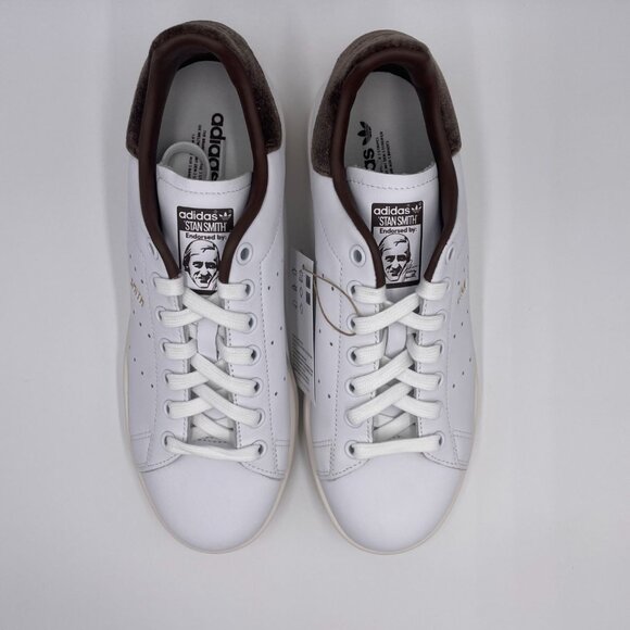 adidas Stan Smith White / Brown Women's Shoes - Picture 5 of 8